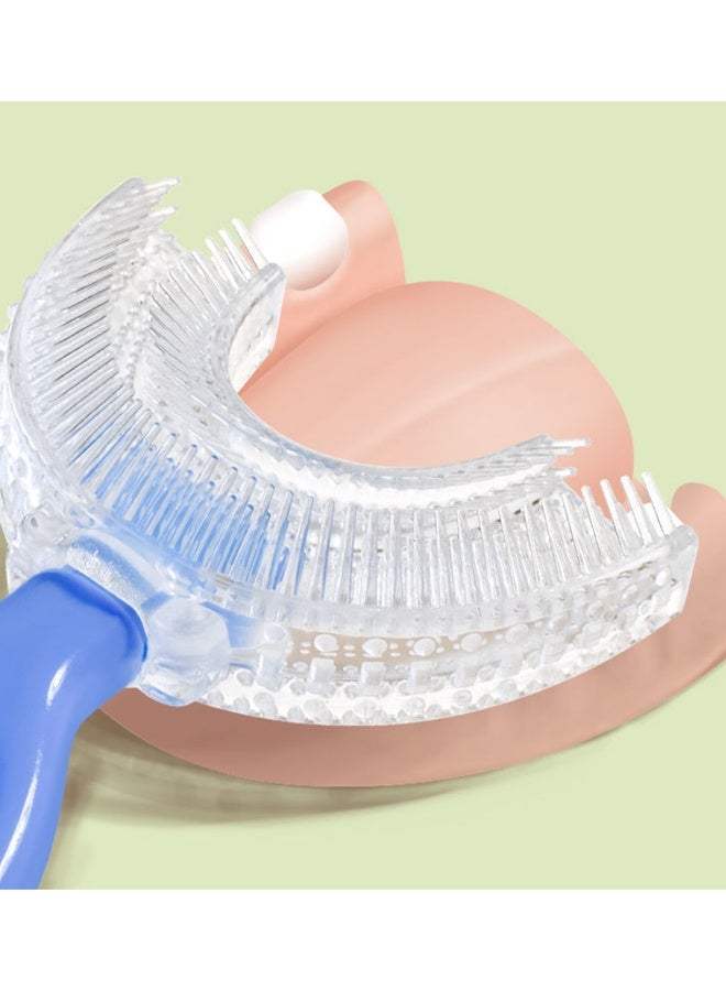 2 PiecesToddler Children 360 U Shaped Toothbrush Kid Age 2-6&2-4&4-7&6-8 Yr All Rounded Teeth Brush Head Pack, Easy Circular Wide 3 Side Foam Manual Boy Girl Full Whole Mouth Guard Cepillo Dental Para Nios - Image 3